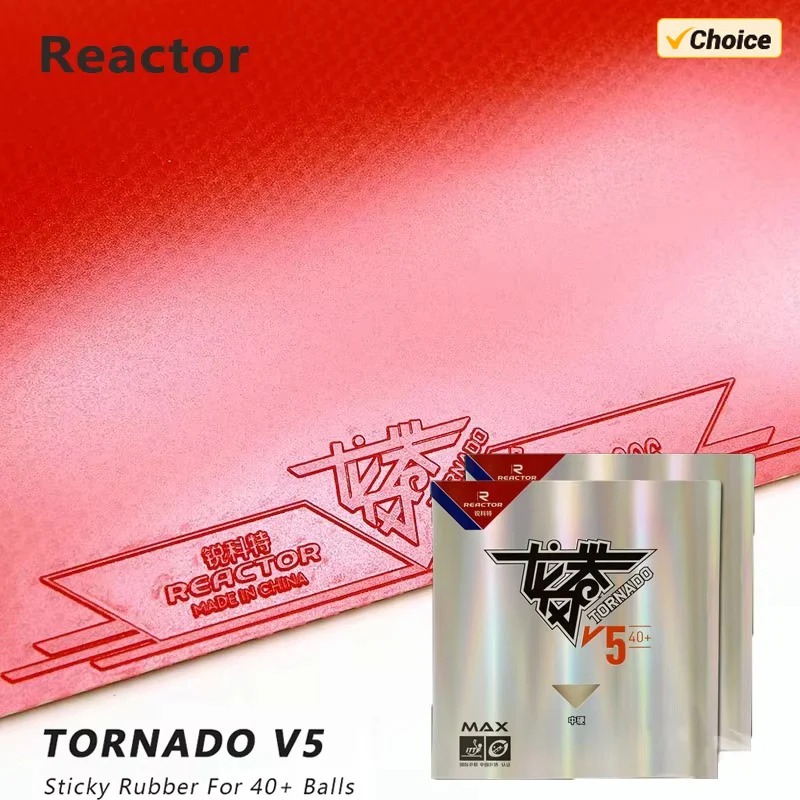 Table Tennis Grip - REACTOR Tornado V5 Gomma per Ping