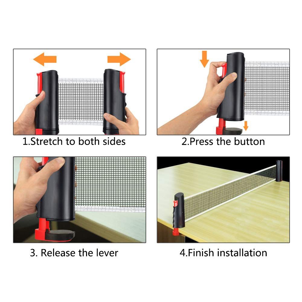 Set Completo di Rete Retrattil - Table Tennis Drawing recensione e prezzo