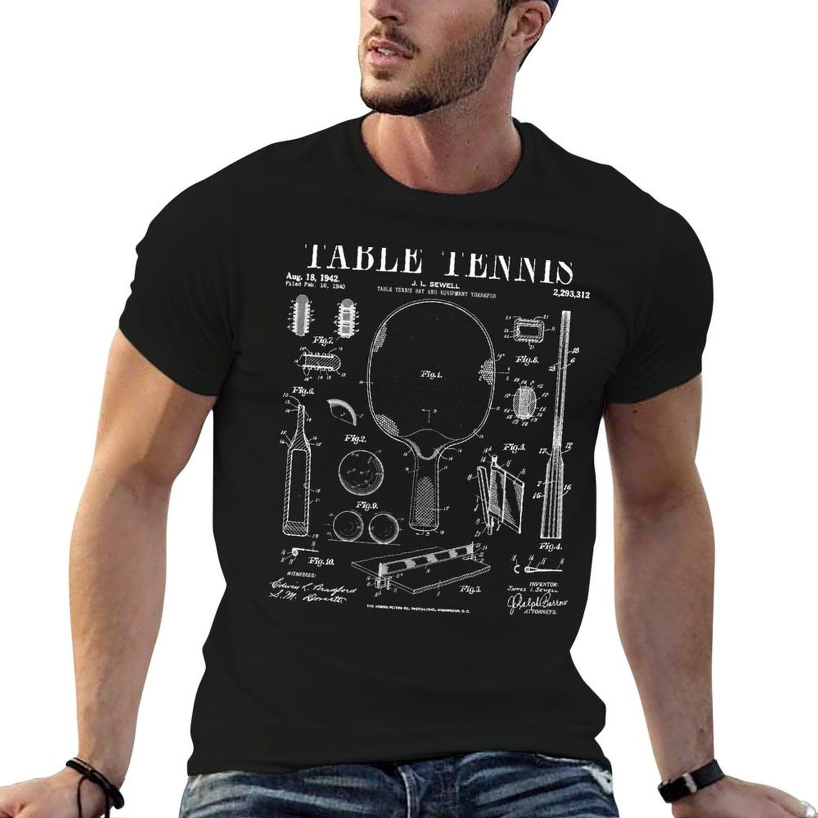 T-shirt sportiva con stampa di - Table Tennis Drawing recensione e prezzo